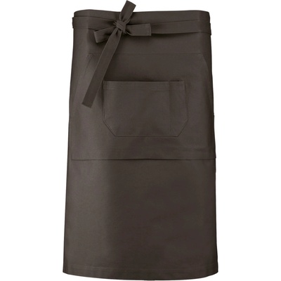 Kariban Zástěra K 887 90x62,5cm barová středně dlouhá COT20K88767099-dark grey Šedá tmavá