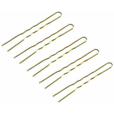 ACTIVESHOP Kadeřnické mašle E-57 120 ks 5,6 cm zlatá