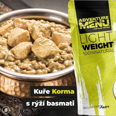 Adventure Menu Lightweight Kuře Korma s rýží basmati 400 g – Zboží Dáma