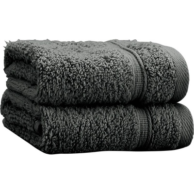 Catherine Lansfield Тъмносиви памучни кърпи в комплект от 2 бр. от тери 30x30 cm Zero Twist - Catherine Lansfield (TW/42260/W/FC2/CHC)