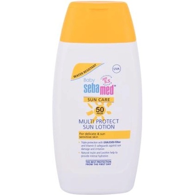 sebamed Baby Sun Care Multi Protect Sun Lotion SPF50 слънцезащитен лосион за нежна и чувствителна кожа 200 ml