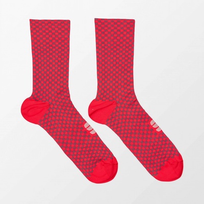 Sportful cyklistické oblečení Checkmate socks chili red mauve