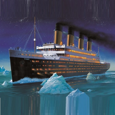 Jedlý papír LOĎ - TITANIC - tvar čtverec ● Určení: Obrázek na dort – Hledejceny.cz