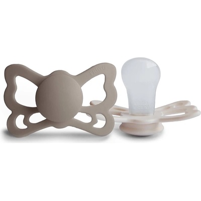 FRIGG Butterfly Size 2: 6-18 months биберон Portobello/Cream 2 бр