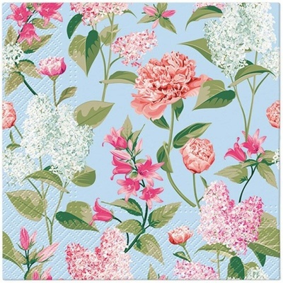PAW SDL137500 Lilac With Peonies servítky 3V 20ks 33x33cm