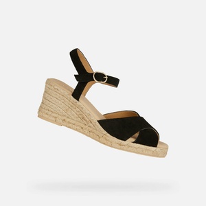 Geox Черни дамски сандали Geox Gelsa Low Geox | Cheren | ЖЕНИ | 38