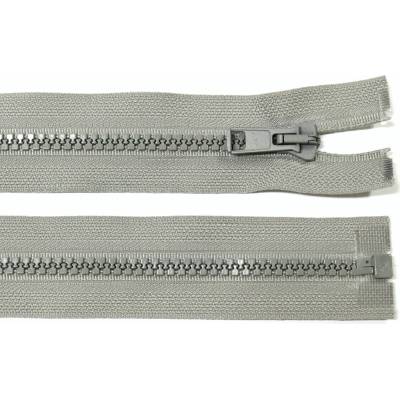 Kostěný zip no.5 rozepínací 80cm bundový color: 717 šedá