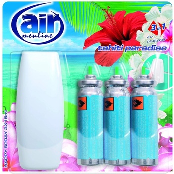 Air Menline Seychelles Vanilla Happy Osvěžovač vzduchu komplet + náplně 3 x 15 ml sprej