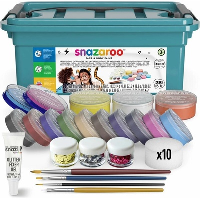 Snazaroo sada Professional Face Painters Kit 35 dílů 1500 obličejů 1172249
