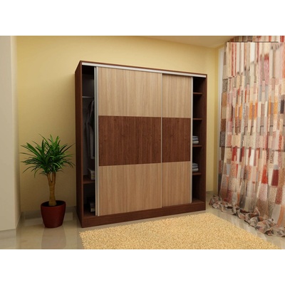Гардероб с плъзгащи врати Elena-dst, венге