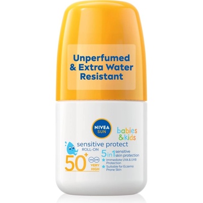 Nivea SUN Babies & Kids детско мляко за тен рол он SPF 50+ 50ml