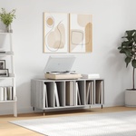 vidaXL Шкаф за винилови плочи сив сонома 100x38x48 см инженерно дърво (831746)