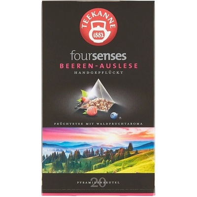 TEEKANNE Foursenses Beeren Auslese výberový čaj 20 pyramídových vrecúšok 60 g