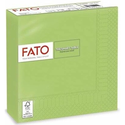 FATO Ubrousky 1/4 ohyb 33x33cm Smart Table zelené jablko 50ks