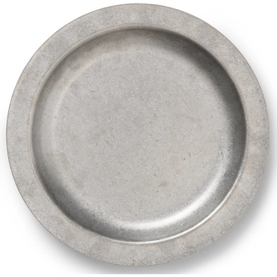 Ferm LIVING Jídelní talíř TUMBLED 20 cm stříbrná nerezová ocel – Zboží Dáma