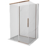 Mexen Rox-3S Душ кабина с три стени, плъзгащи се 140 x 90 см, прозрачна, розово злато - 8C2-140-090-60-00-3S (8C2-140-090-60-00-3S)