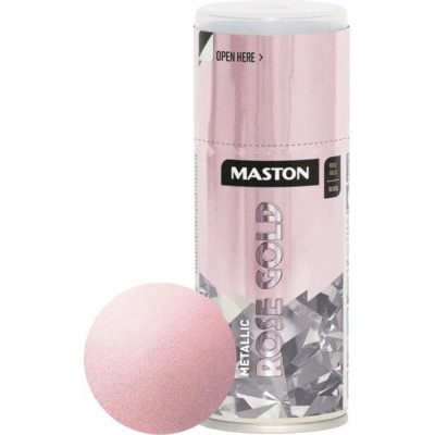 Maston Metallic lak v spreji 150 ml ružovo zlatý