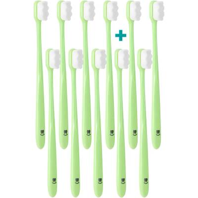 Nanosmile Ultrajemný zubní kartáček Green 11 ks