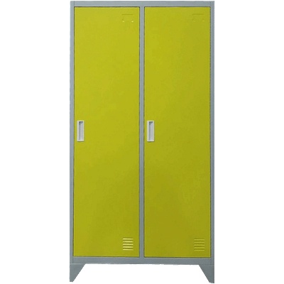 Carmen Метален шкаф Carmen CR-1602 KZ - Сив / жълт (3580165)