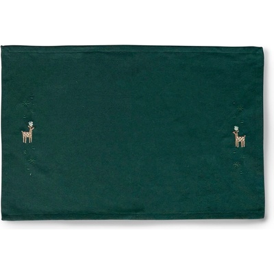 Juna Christmas Fable Подложка за чиния с елени, 43 x 30 см, тъмнозелена (637307)