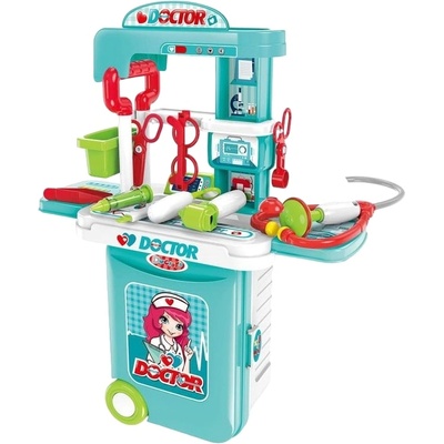 Raya Toys Игрален комплект 3 в 1 Raya Toys - Лекарски център в куфар (506121602)