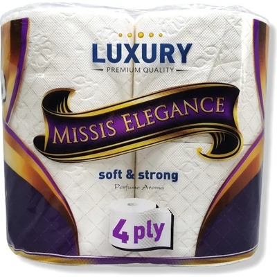 Luxuri тоалетна хартия, Ароматизирана, 4 пласта, 4 броя х 90гр