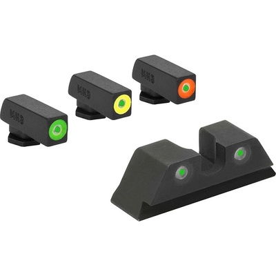 Hyper-Bright Pistol Set Meprolight oranžové muška zelené hledí