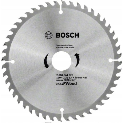 Kotouč Bosch Eco for Wood 190 x 20 mm, 48 zubů