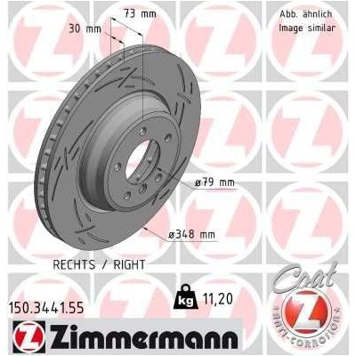 Brzdový kotúč (cena za 1ks) ZIMMERMANN 150.3441.55