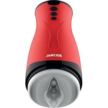 Jamyjob Dameron Suction & Vibration Masturbator Red