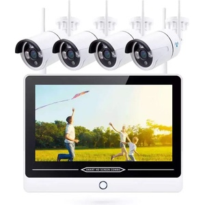  Смарт система за видеонаблюдение DLFI PST-7204-PN, 4 камери, 2.0Mp, Full HD, Екран, Wi-Fi, Tuya Smart, Бял - 91037 (91037)