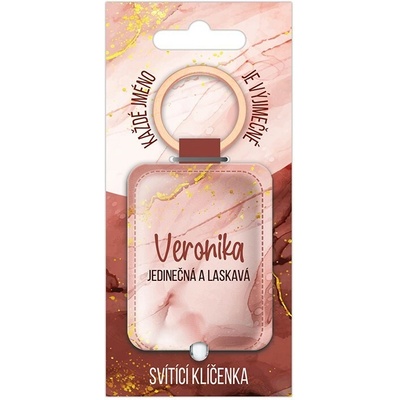 Přívěsek na klíče Nekupto Svítící se jménem Veronika