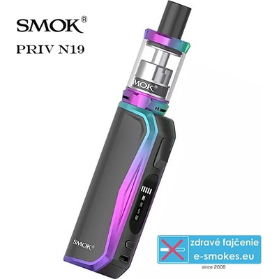 Smoktech Priv N19 Grip 1200 mAh Full Kit 7-Color Black 1 ks