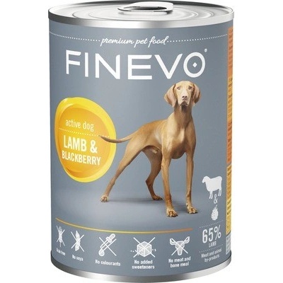 Finevo Active Dog jahňacie s černicami 800 g