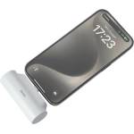 Benks Външна батерия/power bank/ Benks PB15 Mini, 5000mAh, бяла, 1x USB-C порт, 1x USB-C вграден конектор, 10W, вградена стойка, защита от прегряване (PB15WHITE)
