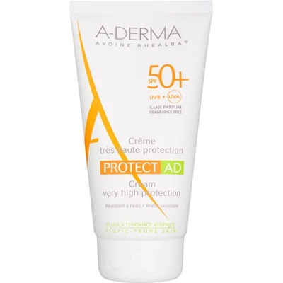 A-DERMA Protect AD защитен слънцезащитен крем за атопична кожа на лицето SPF 50+ 150ml