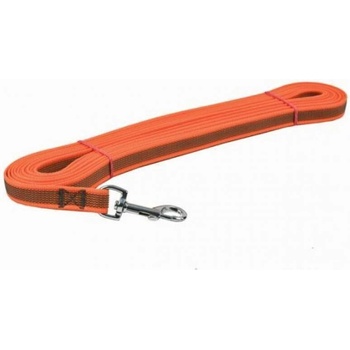 Dogtrace Stopovacia šnúra pogumovaná oranžová 20 mm x 10 m