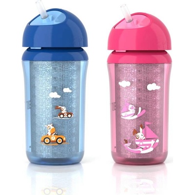 Avent Kouzelný hrneček IZO s brčkem růžový 260 ml