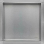 BALNEO Wall-Box квадратен вграден рафт 30x30x7 см без рамка, полирана неръждаема стомана (OB-IN1-NR)