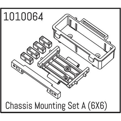 Absima HBP240085 1010064 Chassis Mounting Set A Trial Truck 6X6