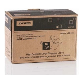 DYMO S0947420, 102мм x 59мм, 2x575 бр, бели, големи етикети от хартия с голям капацитет за транспортиране (S0947420)