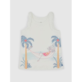 GAP Бебешка тениска с щампа GAP GAP | Byal | Момичешки | 74-80