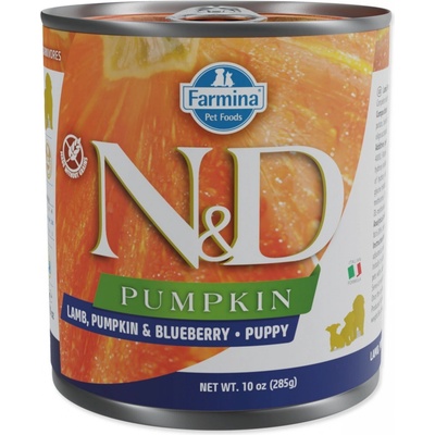 N&D Dog Pumpkin Puppy Lamb & Blueberry 285 g