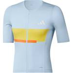 adidas Мъжка фланелка с къс ръкав за колоездене adidas Tempo Jersey Neo Cycling jersey - Crystal Sky - размер XS (056-4142-0111)