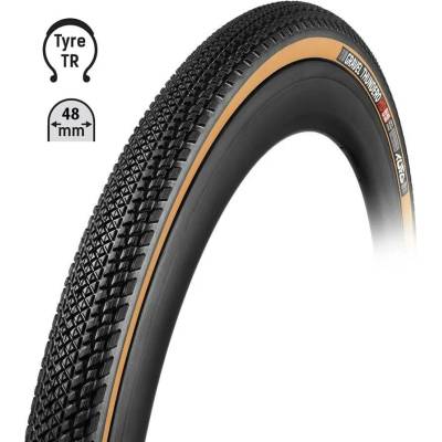 TUFO Plášť Gravel THUNDERO HD 700x48C,bezdušový čierna/béžová