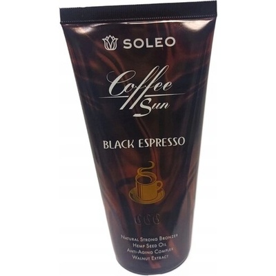 Soleo BLACK ESPRESSO natural strong bronzer krém do solária 150 ml