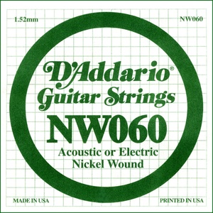 D'Addario NW 060 Единична струна за китара (NW060)