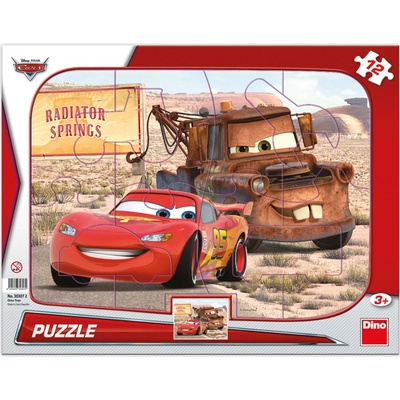 Dino Walt Disney Cars Blesk & Burák tvarové 12 dílků