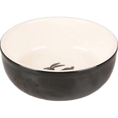 Flamingo miska pre hlodavcov NALA CERAMIC černo-biela 13,3 x 13,3 x 4,6 cm 400ml
