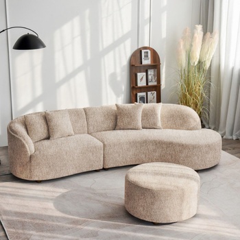 Home Finishing Ъглов диван BOTTICELLI 286x144x73 бежов (20BOTTICELLI03-03)